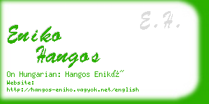 eniko hangos business card